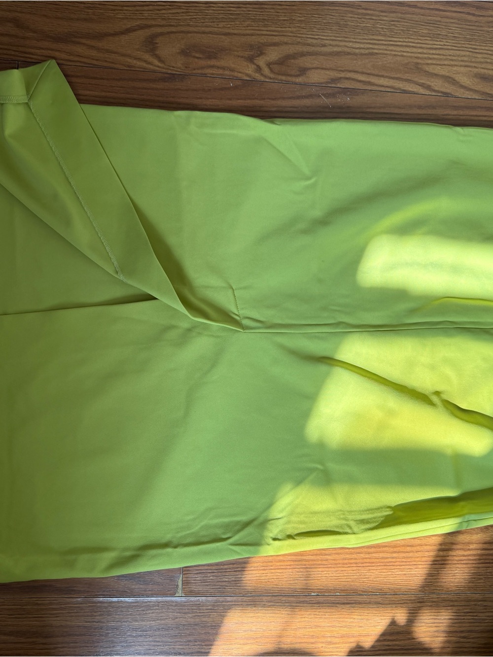 Tibi Chartreuse Lime Maxi Column Skirt Size 12 - Picture 2 of 5